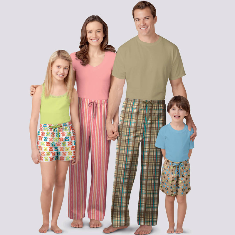 Simplicity Sewing Pattern S9127 Unisex Sleepwear