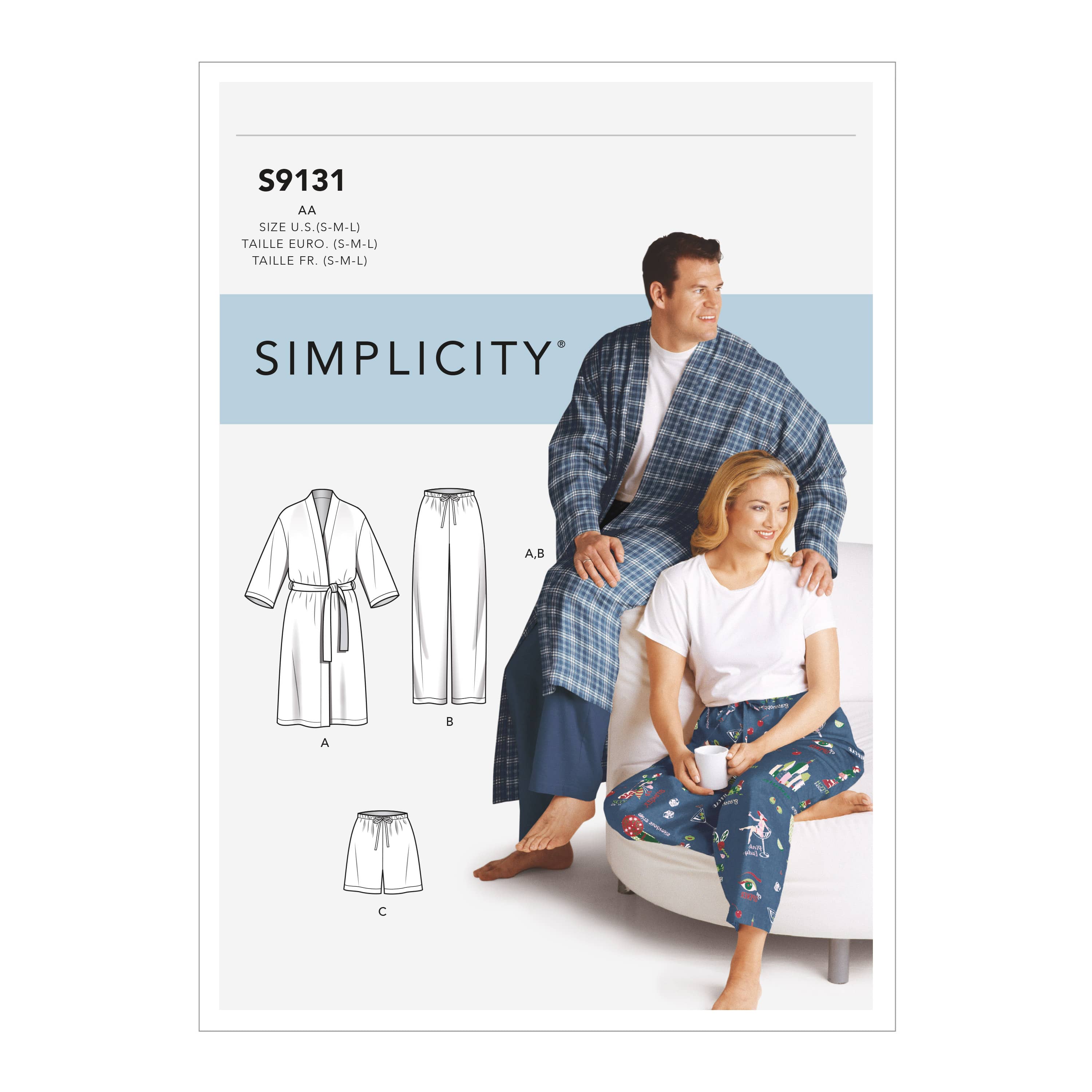 Simplicity Sewing Pattern S9131 Unisex Sleepwear – Lullabee Fabrics