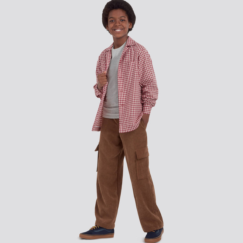 Simplicity Sewing Pattern S9201 Children's & Boys' Shirt, Vest & Pull-On Pants