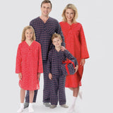 Simplicity Sewing Pattern S9211 Misses'/Men's/Boys'/Girls' Patch Pocket Top, Nightshirt and Pants