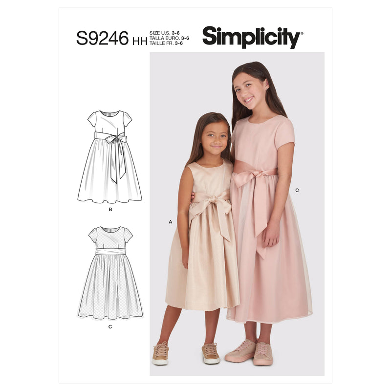 Simplicity Sewing Pattern S9246 Children's & Girls' Dresses