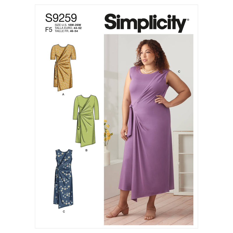 Simplicity Sewing Pattern S9259 Women's Knit Dresses & Tunic Lullabee Fabrics Simplicity Sewing Pattern S9259 Women's Knit Dresses & Tunic Lullabee Fabrics