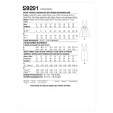 Simplicity Sewing Pattern S9291 Misses' Princess Seam Dresses With Straight or Gathered Skirt