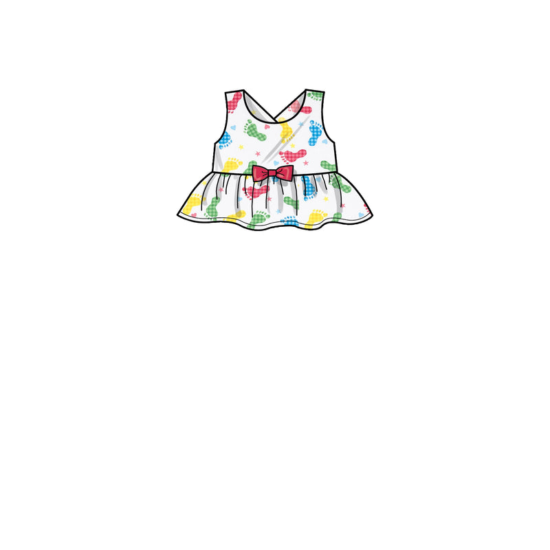 Simplicity Sewing Pattern S9319 Toddlers' Criss-Cross Top, Dresses, Rompers and Panties