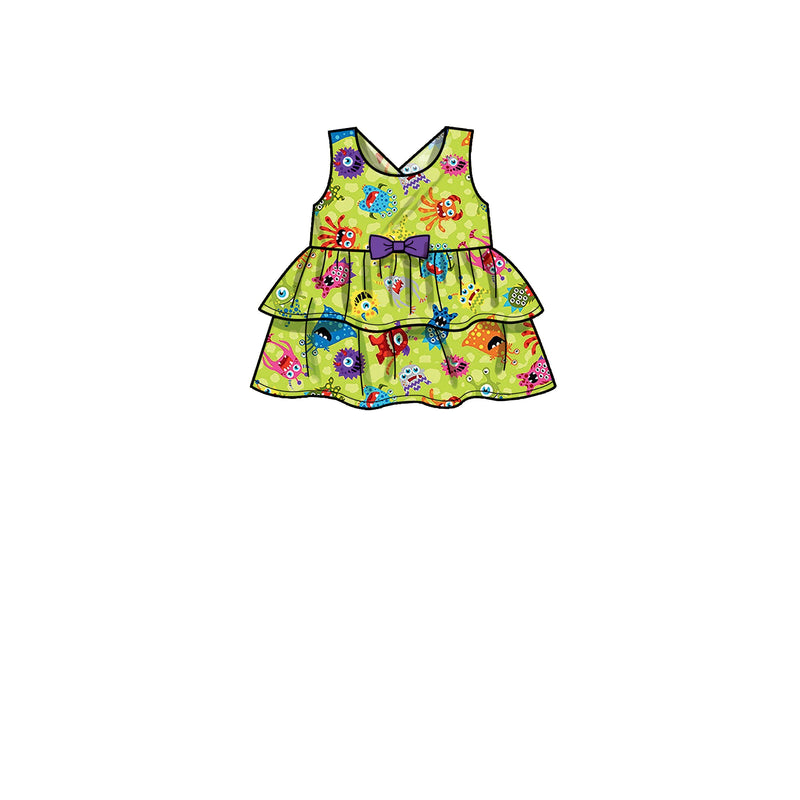 Simplicity Sewing Pattern S9319 Toddlers' Criss-Cross Top, Dresses, Rompers and Panties