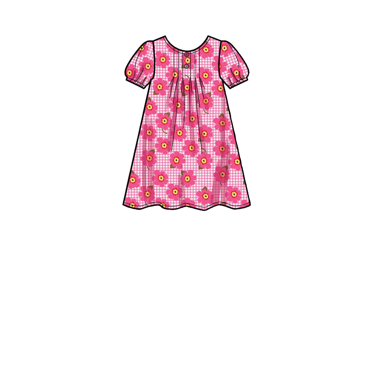 Simplicity Sewing Pattern S9321 Children's Tucked Tops, Dresses, Shorts and Pants