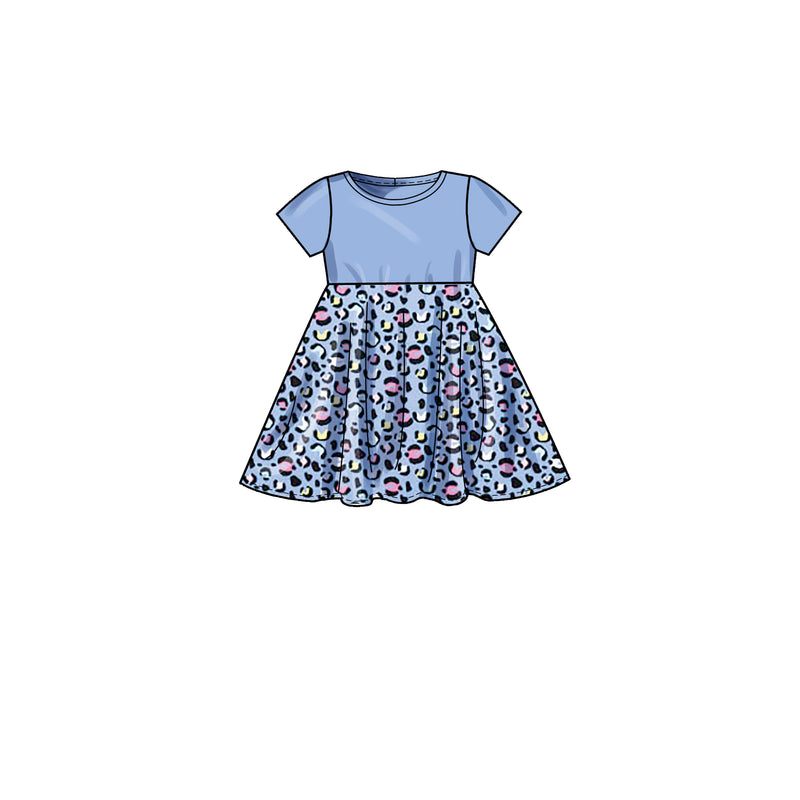 Simplicity Sewing Pattern S9322 Children's and Girls' Pullover Dresses