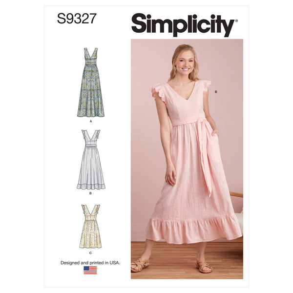 Simplicity Sewing Pattern S9327 Misses' Dresses Lullabee Fabrics Simplicity Sewing Pattern S9327 Misses' Dresses Lullabee Fabrics