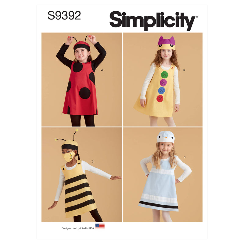 Simplicity Sewing Pattern S9392 Children's Jumpers, Hats and Face Masks