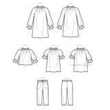 Simplicity Sewing Pattern S9393 Children's Dress, Tunic, Top and Pants