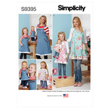 Simplicity Sewing Pattern S9395 Aprons for Misses, Children and 18" Doll