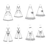 Simplicity Sewing Pattern S9395 Aprons for Misses, Children and 18" Doll