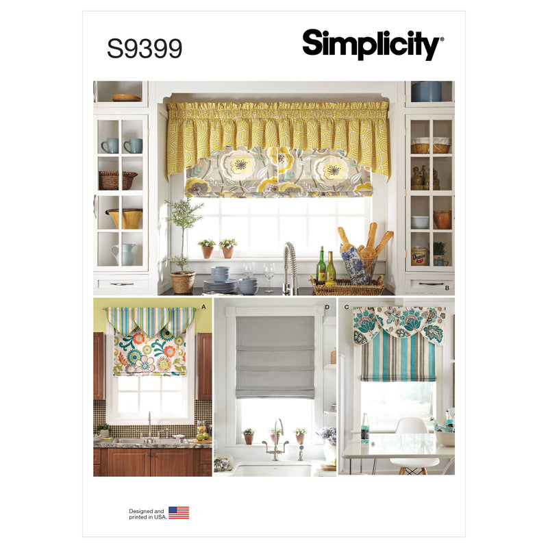 Simplicity Sewing Pattern S9399 Roman Shades and Valances