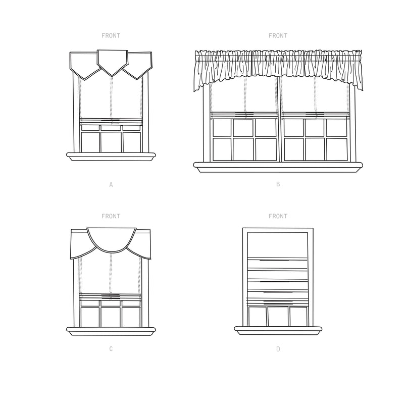 Simplicity Sewing Pattern S9399 Roman Shades and Valances