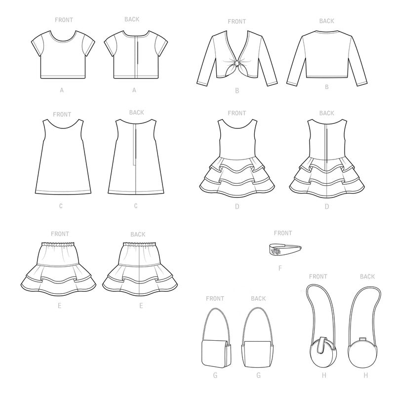 Simplicity Sewing Pattern S9422 18" Doll Clothes