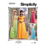 Simplicity Sewing Pattern S9434 Misses' and Women's Regency Era Style Dresses