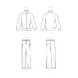 Simplicity Sewing Pattern S9458 Men's Knit Jacket and Pants