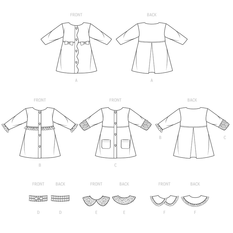 Simplicity Sewing Pattern S9461 Children's Coat