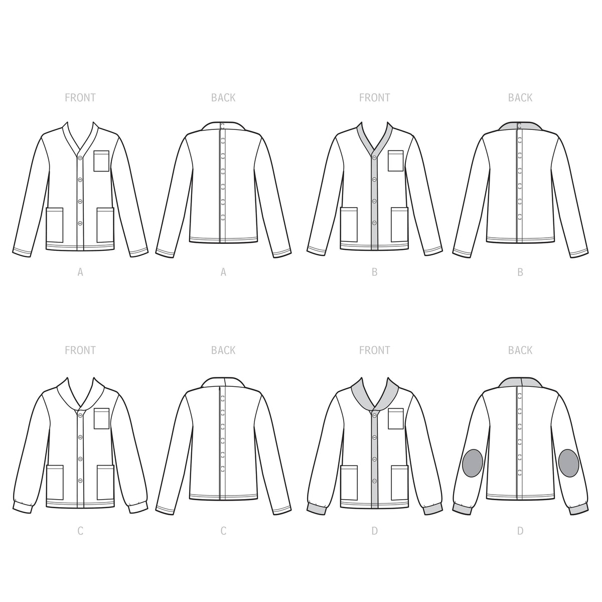 Simplicity Sewing Pattern S9488 Unisex Adaptive Cardigan