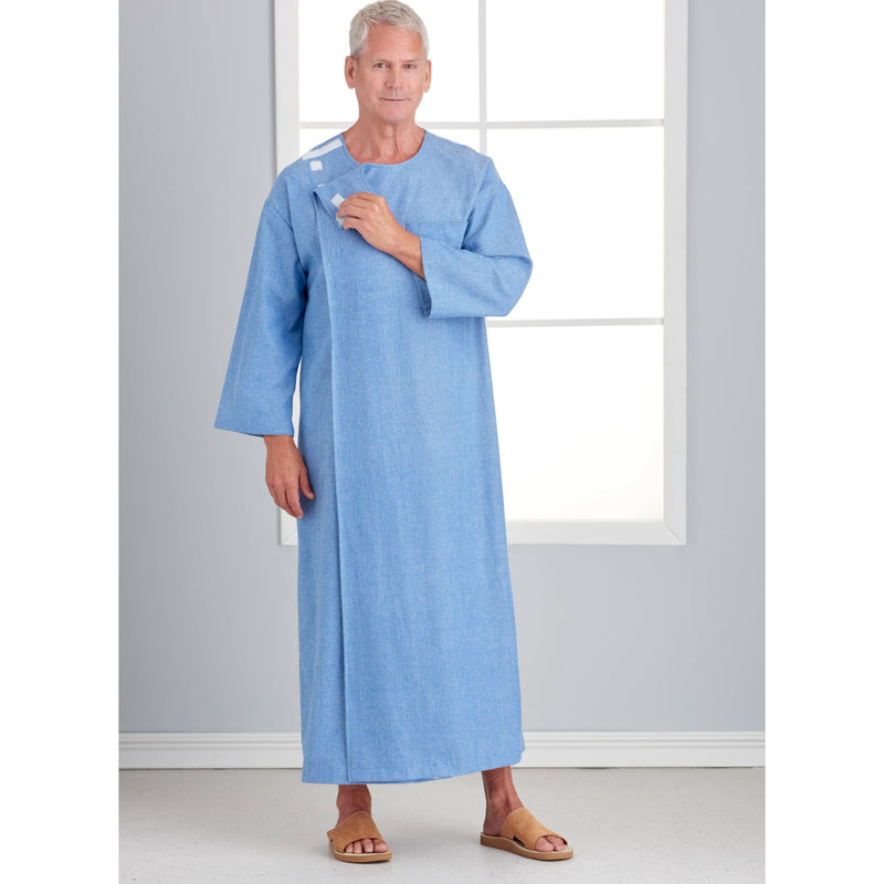 Simplicity Sewing Pattern S9490 Unisex Recovery Gowns and Bed Robe