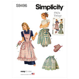 Simplicity Sewing Pattern S9496 Misses' Vintage Apron