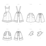 Simplicity Sewing Pattern S9496 Misses' Vintage Apron