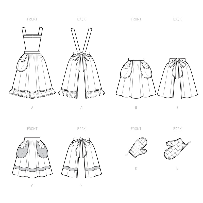 Simplicity Sewing Pattern S9496 Misses' Vintage Apron