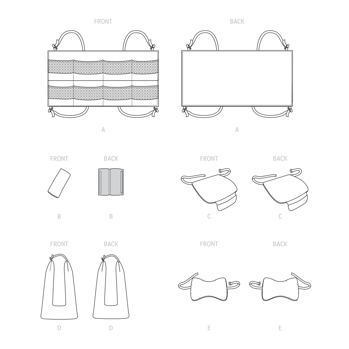 Simplicity Sewing Pattern S9501 Car Accessories