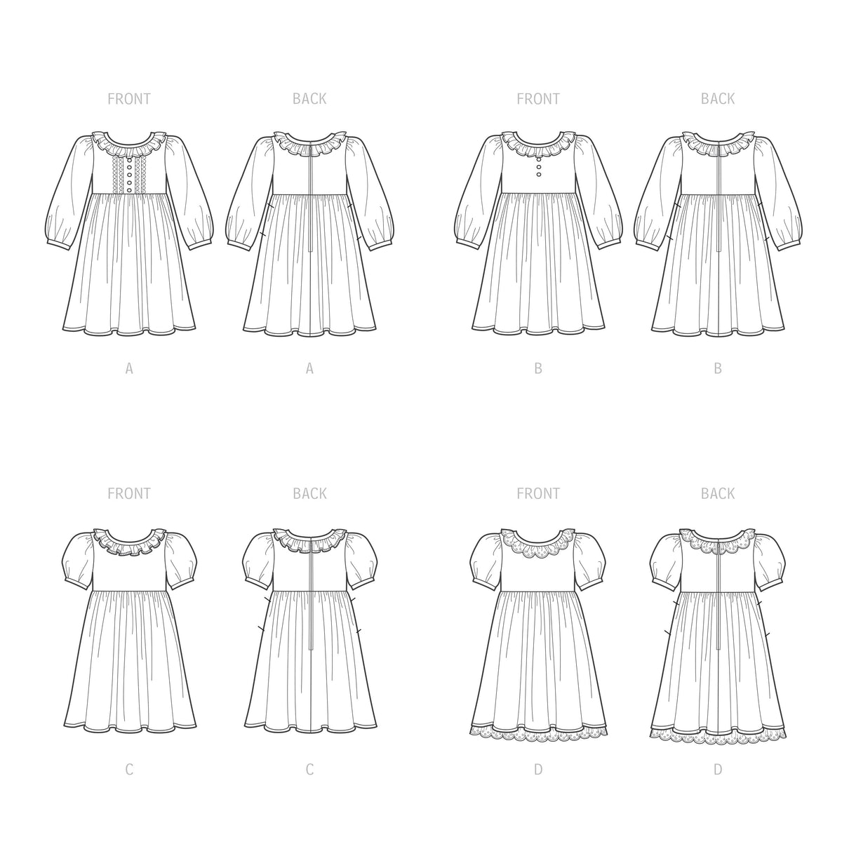 Simplicity Sewing Pattern S9503 Children's Dresses