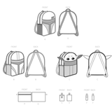 Simplicity Disney Star Wars Backpacks and Accessories Sewwing Pattern S9619