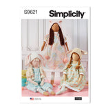 Simplicity Lanky Plush Dolls and Clothes by Elaine Heigl Designs Sewwing Pattern S9621