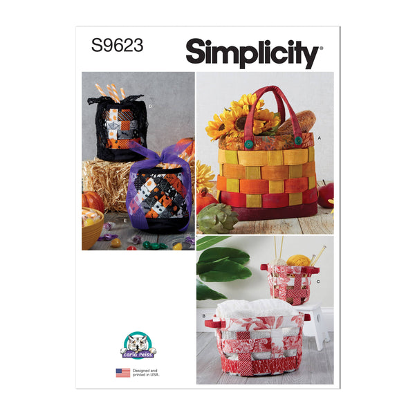 Simplicity Fabric Baskets by Carla Reiss Design Sewwing Pattern S9623