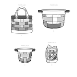 Simplicity Fabric Baskets by Carla Reiss Design Sewwing Pattern S9623