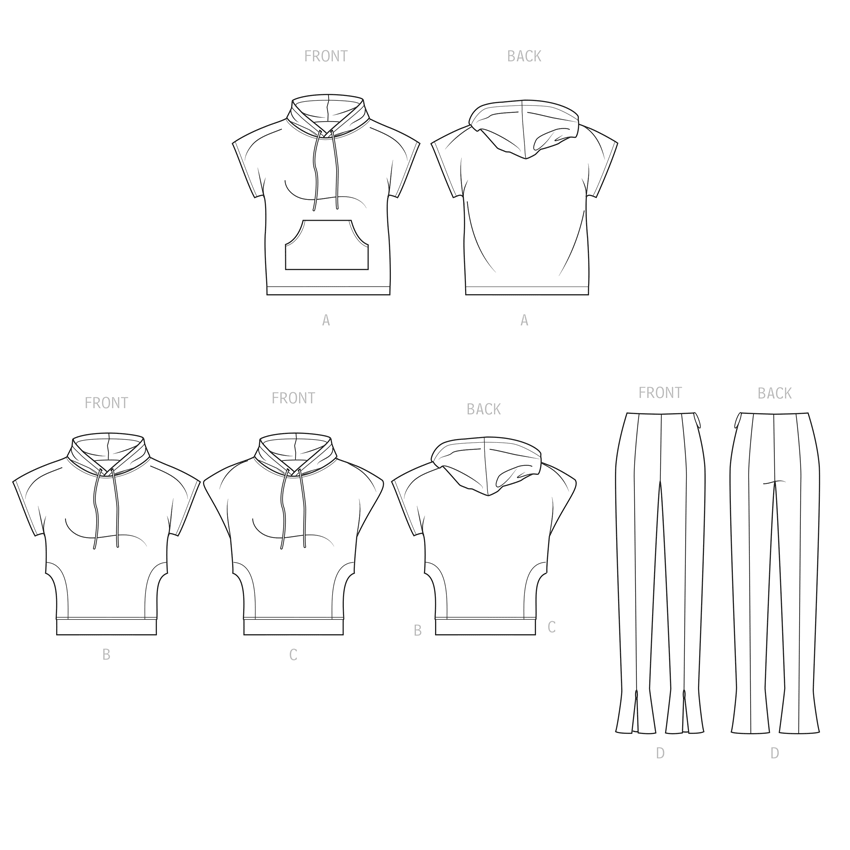 Simplicity Misses Hoodies and Leggings by Mimi G Sewwing Pattern S9636
