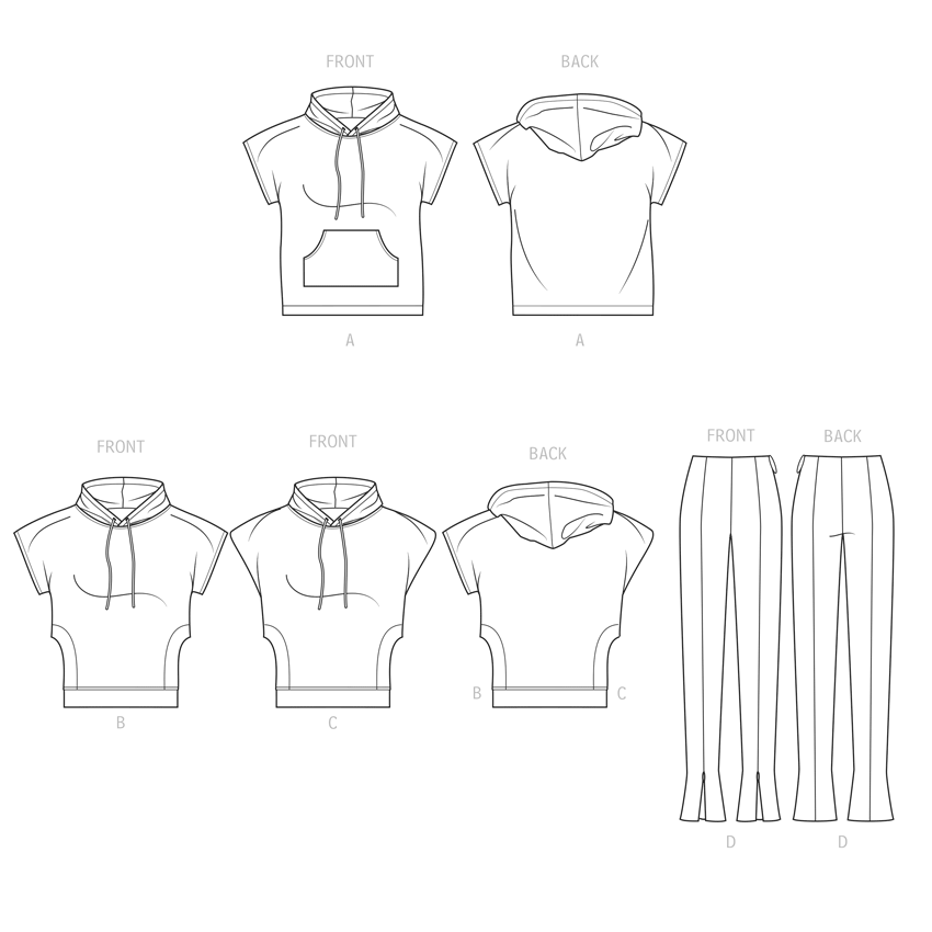 Simplicity Womens Hoodies and Leggings by Mimi G Sewwing Pattern S9637