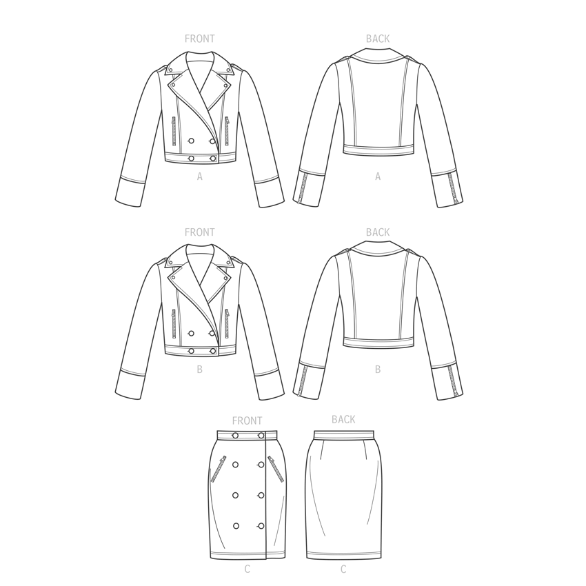 Simplicity Misses Jackets and Skirt by Mimi G Sewwing Pattern S9638