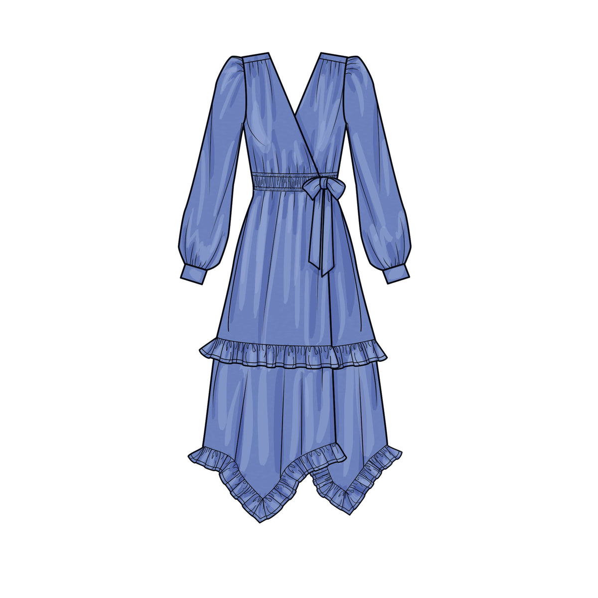 Simplicity Misses Midi Wrap Dress Sewwing Pattern S9639