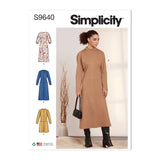 Simplicity Misses Dolman Sleeve Dresses Sewwing Pattern S9640