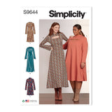 Simplicity Misses and Womens Knit Dress in Three Lengths Sewwing Pattern S9644