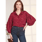 Simplicity Misses Button Down Top Sewwing Pattern S9646