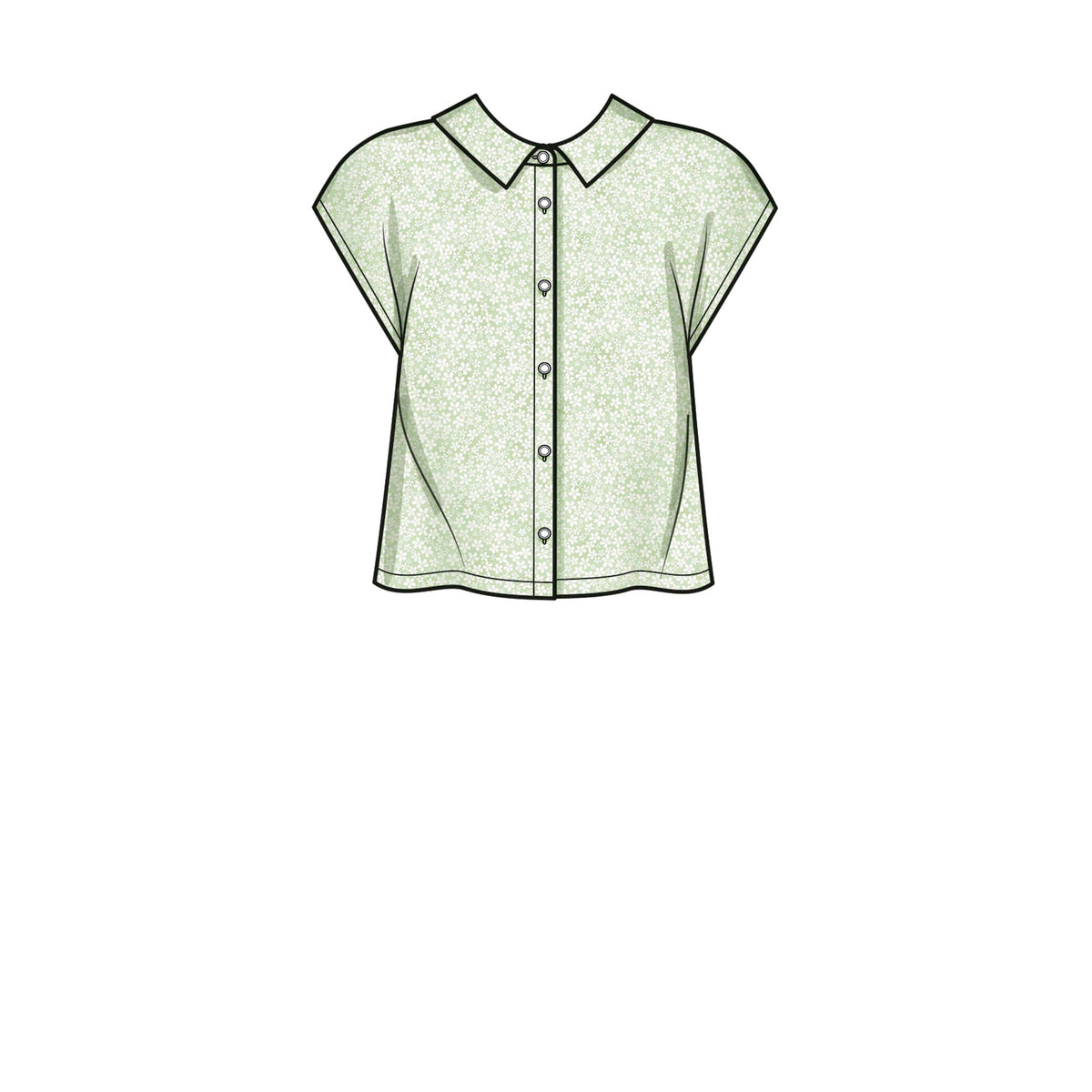 Simplicity Misses Button Down Top Sewwing Pattern S9646