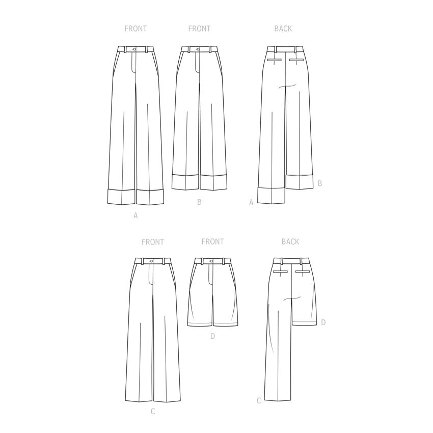 Simplicity Misses Pants and Shorts Sewwing Pattern S9647