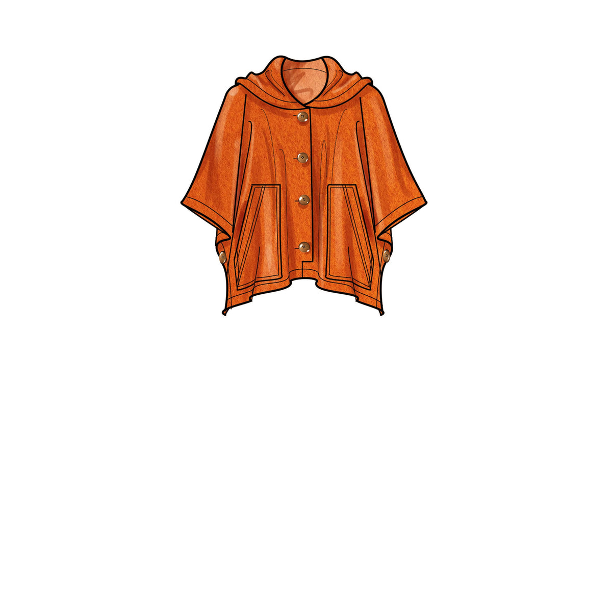 Simplicity Misses Ponchos Sewwing Pattern S9649