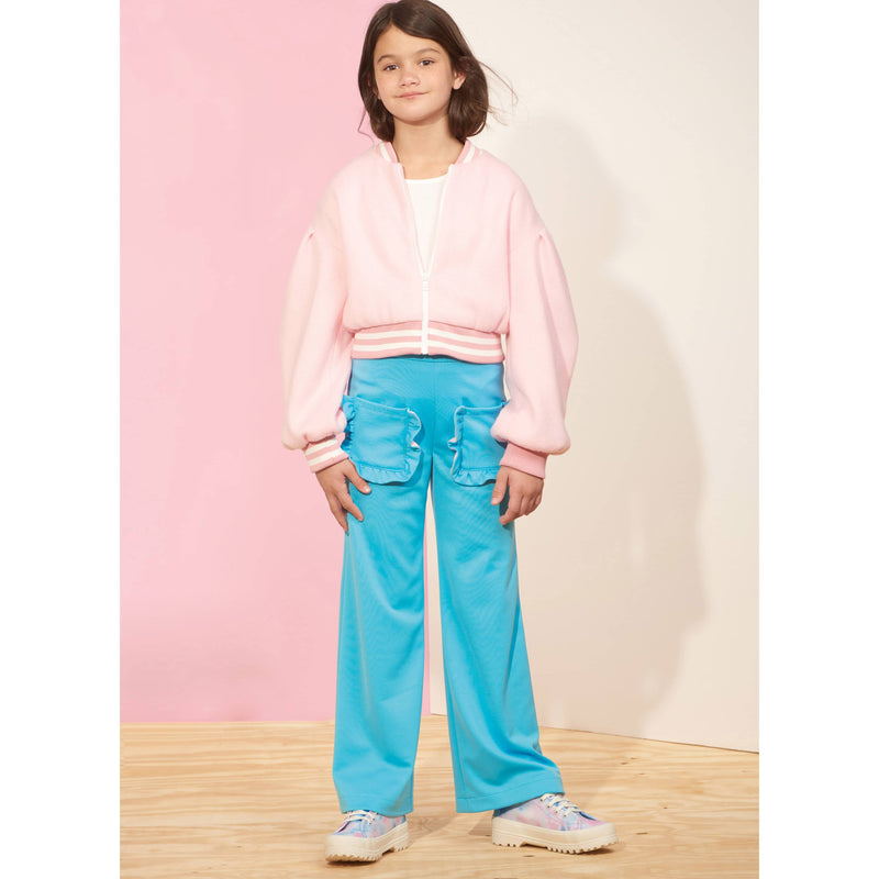 Simplicity Childrens and Girls Jacket, Pants and Skirt Sewwing Pattern S9654