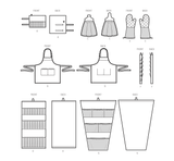 Simplicity Kitchen Accessories by Theresa LaQuey Sewing Pattern S9659OS