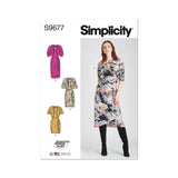 Simplicity Misses Dresses with Sleeve and Length Variations - Designed for American Sewing Guild Sewing Pattern S9677