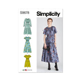 Simplicity Misses Dress with Sleeve and Length Variations Sewing Pattern S9678