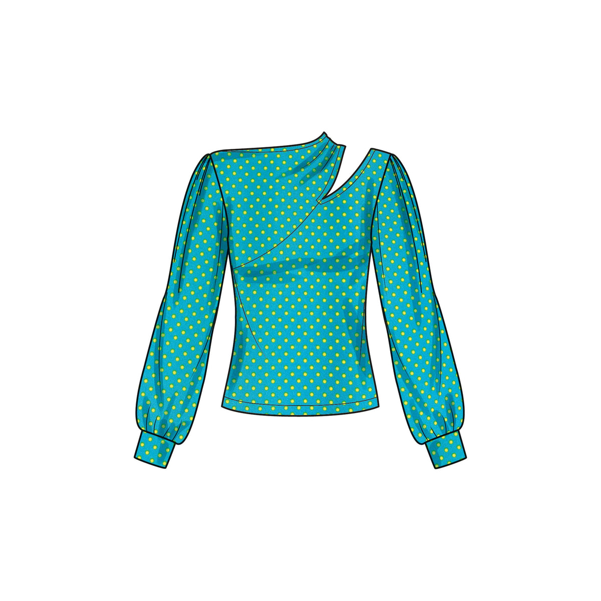 Simplicity Womens Knit Top with Sleeve Variations Sewing Pattern S9680