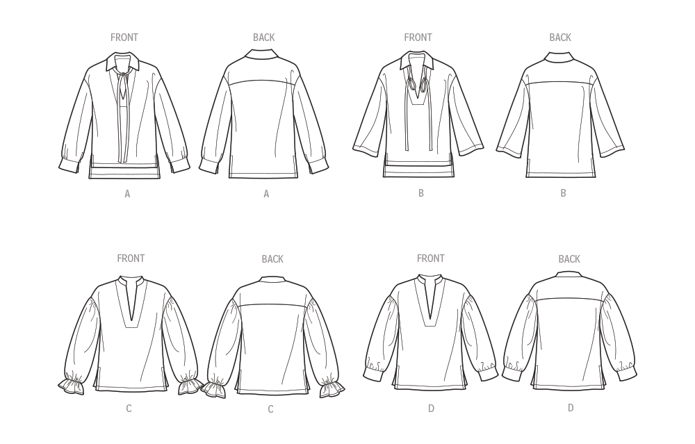 Simplicity Misses and Womens Pull-Over Top Sewing Pattern S9681