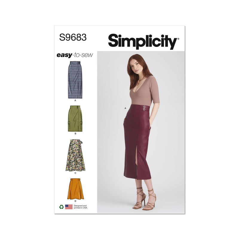 Simplicity Misses Skirts Sewing Pattern S9683